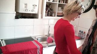 I asked my stepmom what she think of my cock !!?