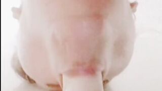 Horny milf deep throats and sucks it