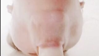 Horny milf deep throats and sucks it