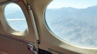 Mile High Threesome on Private Plane Ending in Double Creampie | Plane Play Fucking on Love Cloud