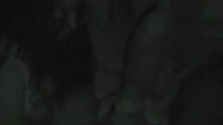 Amateur Italian threesome outdoors at night with merciless penetrations for two horny and eager friends who share man