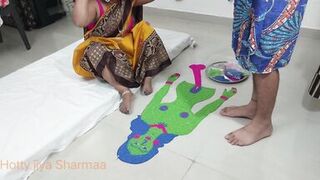 XXX Indian Step sister get ready for fuck with step brother in diwali celebration
