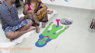 XXX Indian Step sister get ready for fuck with step brother in diwali celebration