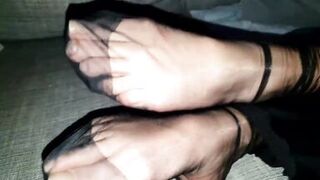 Collection of The Milf putting on and posing in diffrent Stockings and socks Sexy_MILF_and_I