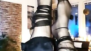 Collection of The Milf putting on and posing in diffrent Stockings and socks Sexy_MILF_and_I