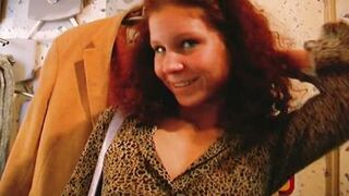 Beautiful German slut showing off her pink pussy