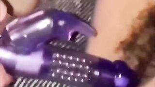 Hairy Milf Plays With Her Cub & Toy - 12 image