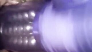 Hairy Milf Plays With Her Cub & Toy - 3 image