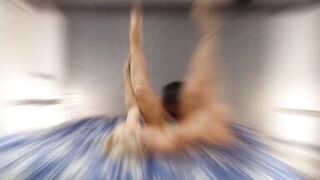 Blonde mature dancing and sex