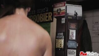 Hormy MILF fucking two maked guys - 9 image