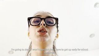 Oh no, stepmother, don't stop me from talking to my father.