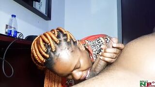 OMG! What a Huge Cock! Ladygold Africa Fuck Krissyjoh's Big Dick While Editing Nigerian Porn Video