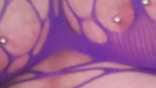 The Trouble with Fishnet Bodysuits and Piercings!! Risky!!! - 14 image