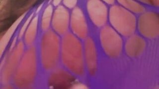 The Trouble with Fishnet Bodysuits and Piercings!! Risky!!! - 2 image