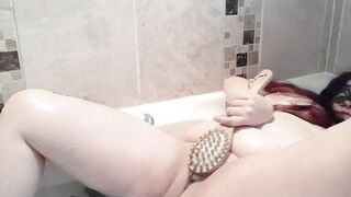 Get wet and wild in this fun voyeur adventure having a bath with your favorite MILF!