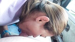 Asian Blowjob Queen Public Car Blowjob