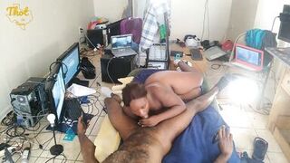 POV VIew Milf Really enJoi's sucking Dick Homemade Amateur Blowjob