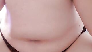 Hot curvy MILF fucking herself hard when should be working from home!