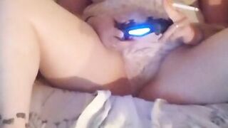 Milf Smoking Cigarettes and Playing Video Games