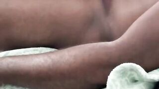 Slobbering on BBC so he can drill me, while my husband films in my art studio!!!