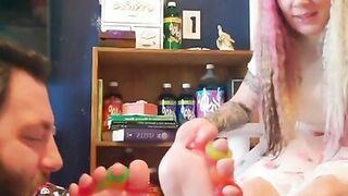 Lifesaver Toe Ring Foot Slave Foot Feeding Foot Worship Foot Licking Toe Sucking