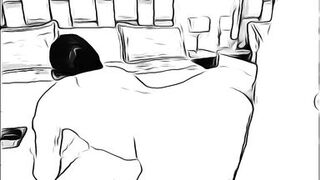 man having sex with married woman without her husband knowing in cartoon