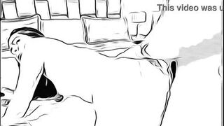 man having sex with married woman without her husband knowing in cartoon