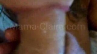 Suck and gag on a cock [close-up]