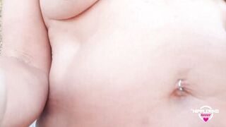 nippleringlover horny milf sexy string hot asshole extreme pierced nipples and pussy nude beach