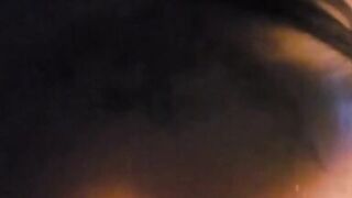 Oiled up Cougar MILF attacks cub outdoors by the firepit