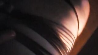 Oiled up Cougar MILF attacks cub outdoors by the firepit