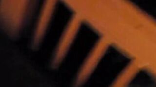 Oiled up Cougar MILF attacks cub outdoors by the firepit