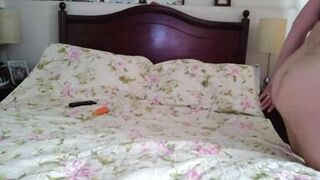 Mommy hairy pussy watching her smartphone