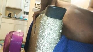 Thot in Texas - Thick Oozing Creampie in ebony Milf First Angles