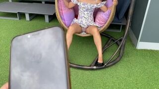 Public vibrator remote and squirt