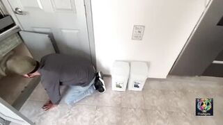 don't take it out, plumber uncovers the pipe and I take out the milk