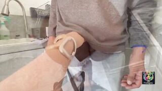 don't take it out, plumber uncovers the pipe and I take out the milk