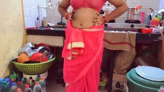 Indian Glory hole stepmom enjoy his first glory hole with stepson in the kitchen - 1 image