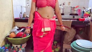 Indian Glory hole stepmom enjoy his first glory hole with stepson in the kitchen - 3 image