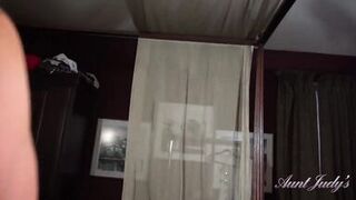 AuntJudys - Your 52yo Step-Aunt Jayden catches you in her bed (POV Experience)
