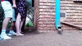 Fucking my neighbors wife in the garden