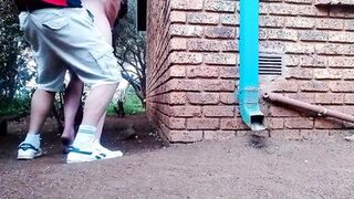 Fucking the neighbors wife in the garden