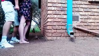 Fucking the neighbors wife in the garden