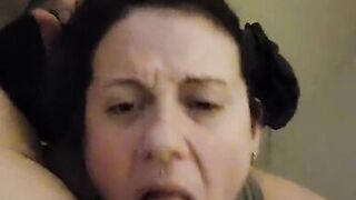 My Hot Wife Deepthroating in Bed