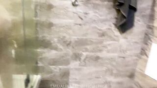 I spied on my stepmom in the shower and unexpectedly got sex