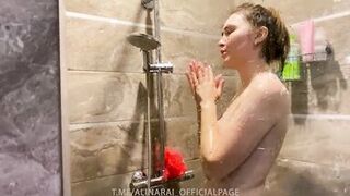 I spied on my stepmom in the shower and unexpectedly got sex