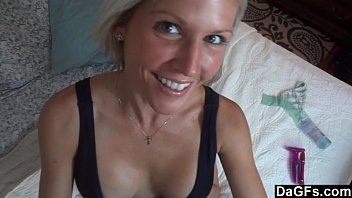 Breasty milf works hard to receive a facial