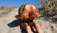 Грязное сексуальное шоу на пляже